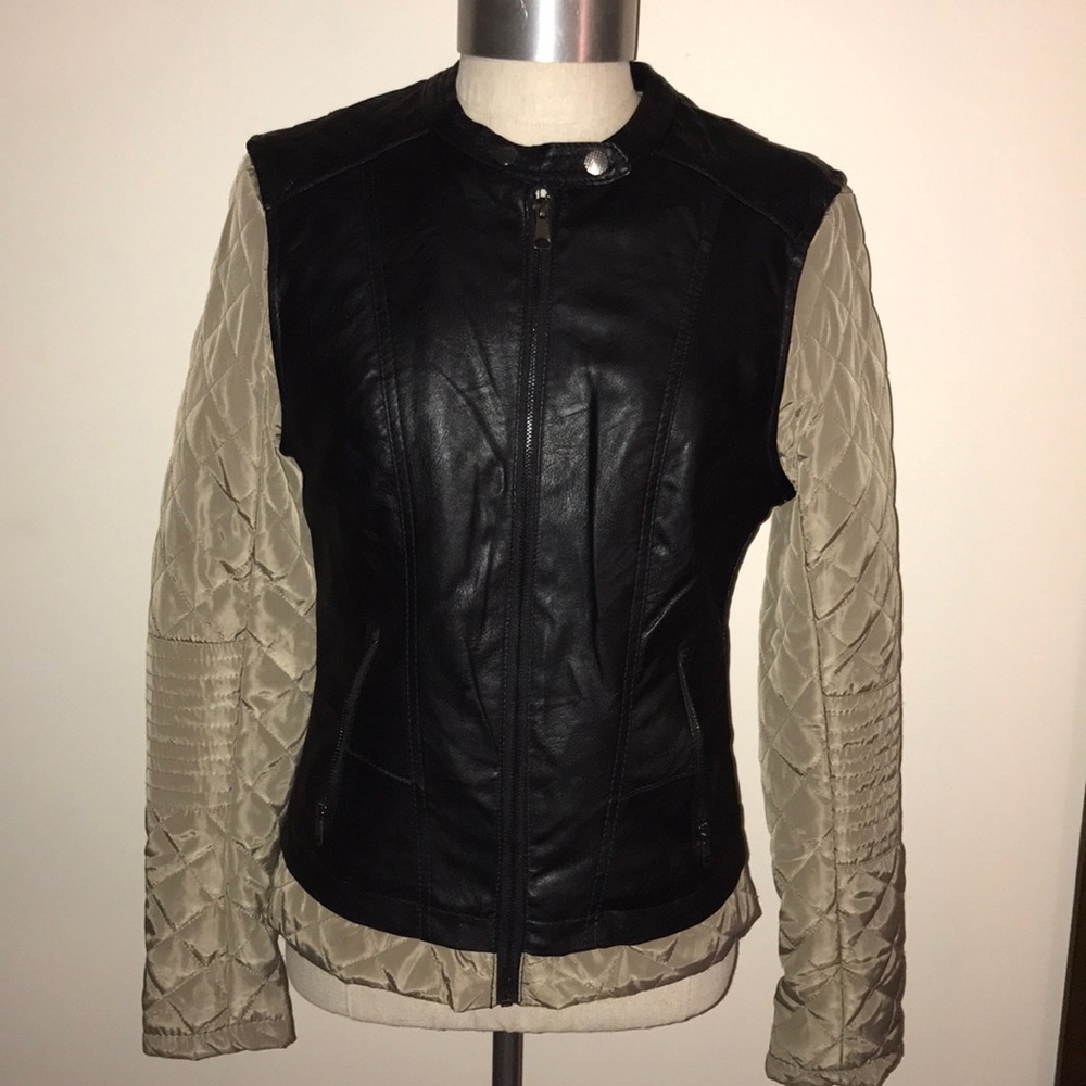 Faux leather jacket